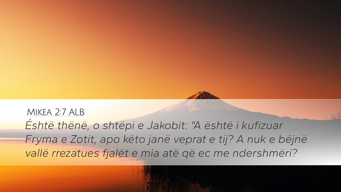 Mikea 2:7 ALB Bible Verse Image