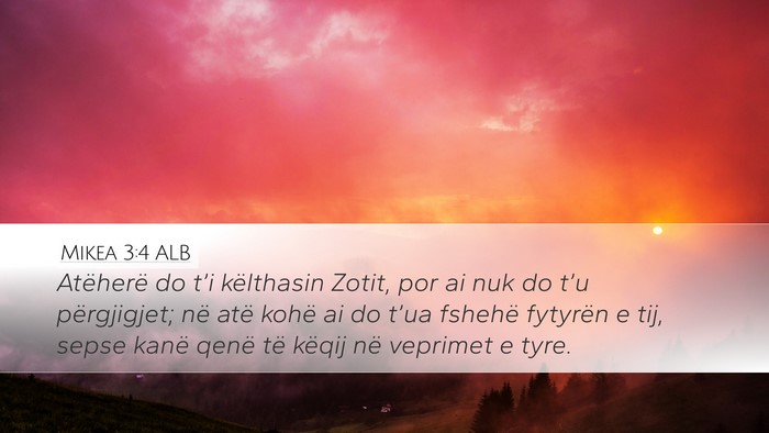 Mikea 3:4 ALB Bible Verse Image