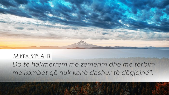Mikea 5:15 ALB Bible Verse Image