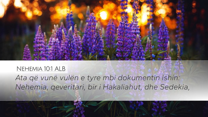 Nehemia 10:1 ALB Bible Verse Image