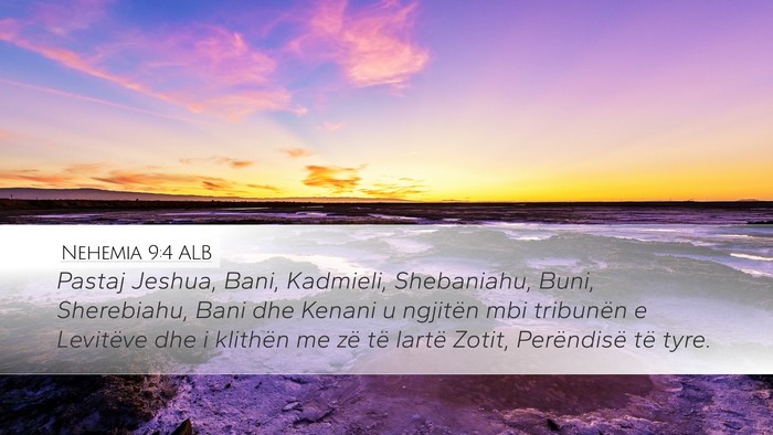 Nehemia 9:4 ALB Bible Verse Image