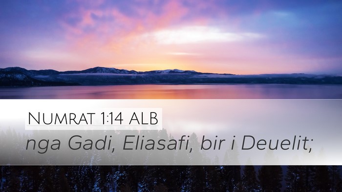 Numrat 1:14 ALB Bible Verse Image