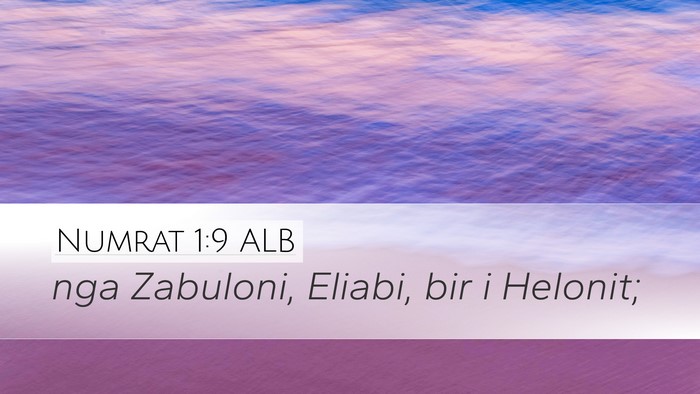 Numrat 1:9 ALB Bible Verse Image