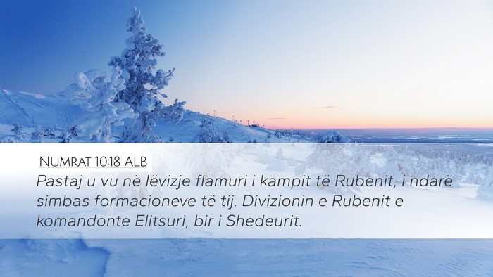 Numrat 10:18 ALB Bible Verse Image