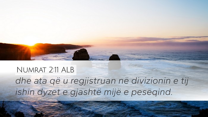 Numrat 2:11 ALB Bible Verse Image