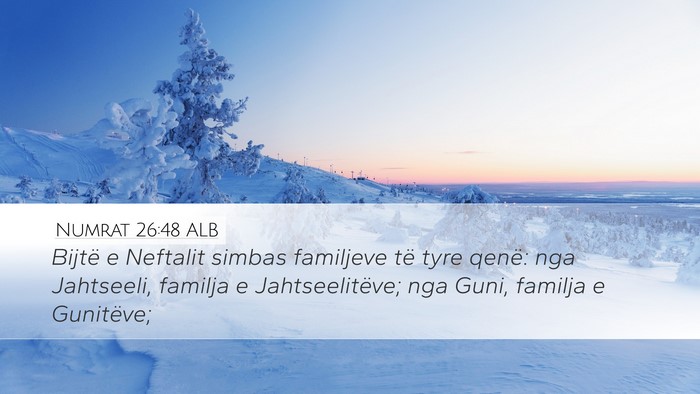 Numrat 26:48 ALB Bible Verse Image