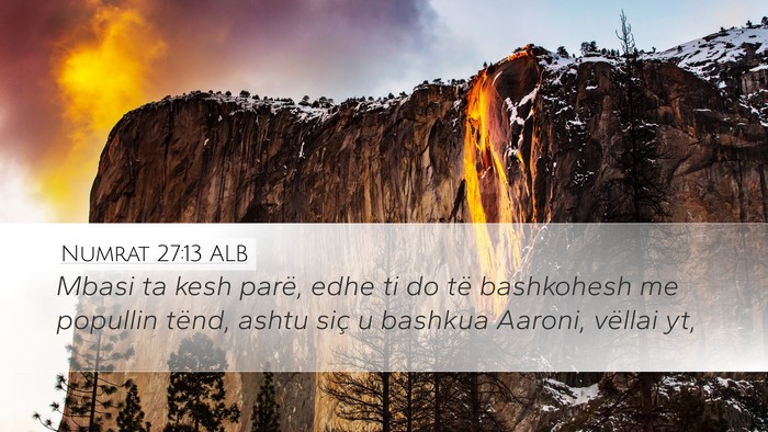 Numrat 27:13 ALB Bible Verse Image