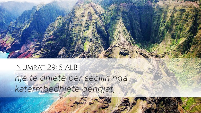 Numrat 29:15 ALB Desktop Wallpaper - një të dhjetë për secilin nga - Desktop Bible Verse Wallpaper