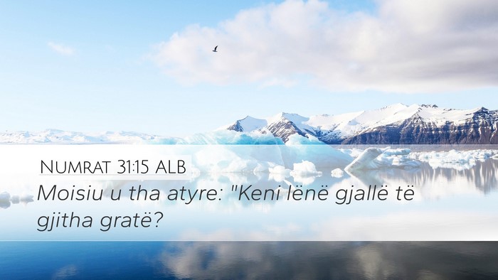 Numrat 31:15 ALB Bible Verse Image