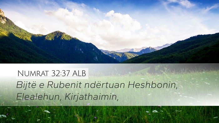 Numrat 32:37 ALB Bible Verse Image