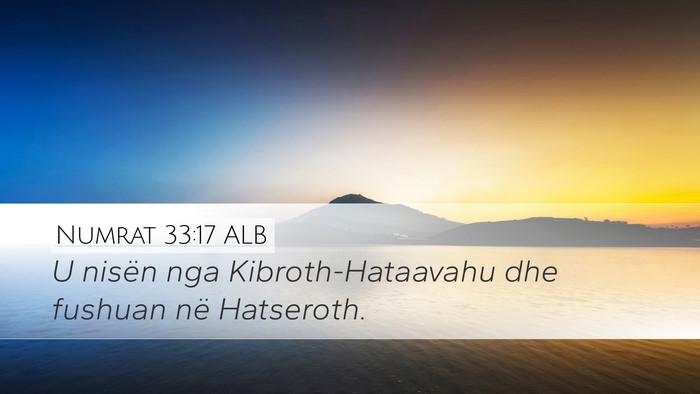 Numrat 33:17 ALB Bible Verse Image