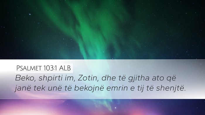 Psalmet 103:1 ALB Bible Verse Image