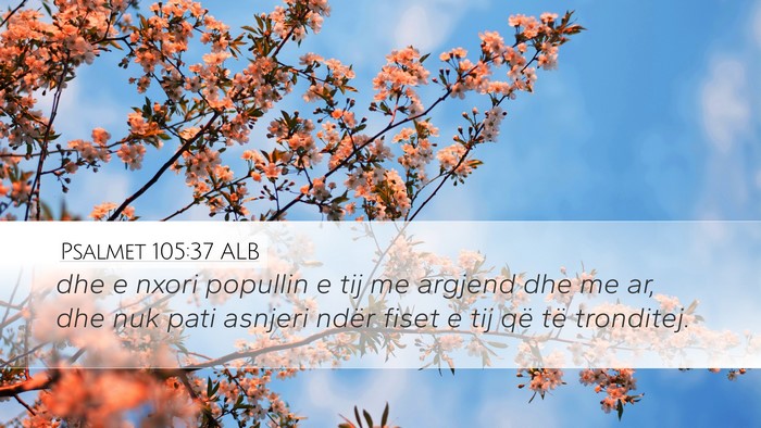 Psalmet 105:37 ALB Bible Verse Image
