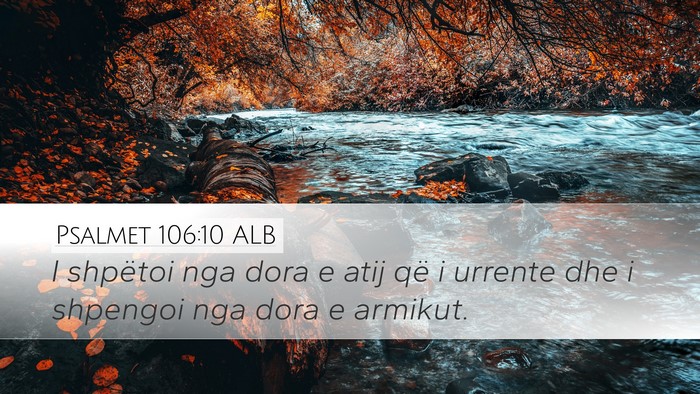 Psalmet 106:10 ALB Bible Verse Image