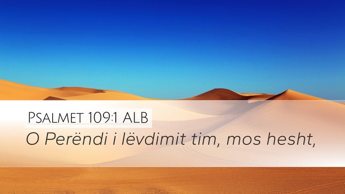 Psalmet 109:1 ALB Bible Verse Image