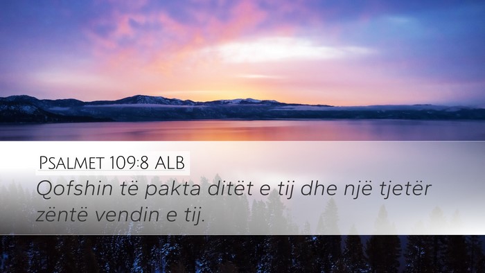 Psalmet 109:8 ALB Bible Verse Image