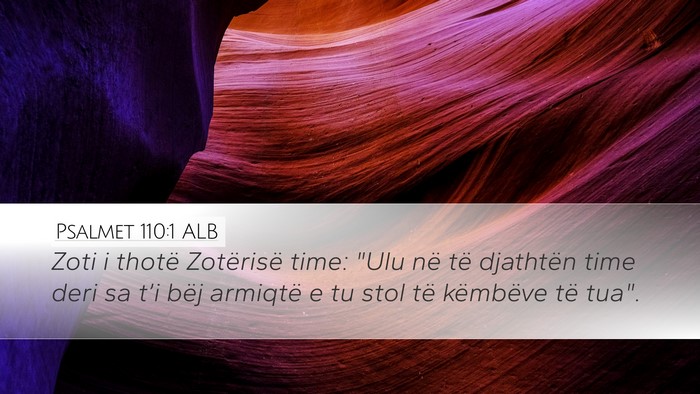 Psalmet 110:1 ALB Bible Verse Image
