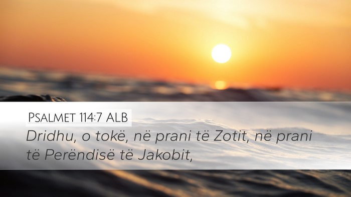 Psalmet 114:7 ALB Bible Verse Image