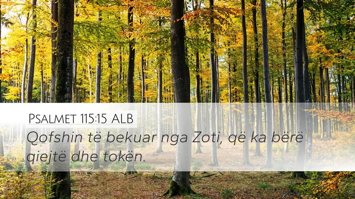 Psalmet 115:15 ALB Bible Verse Image