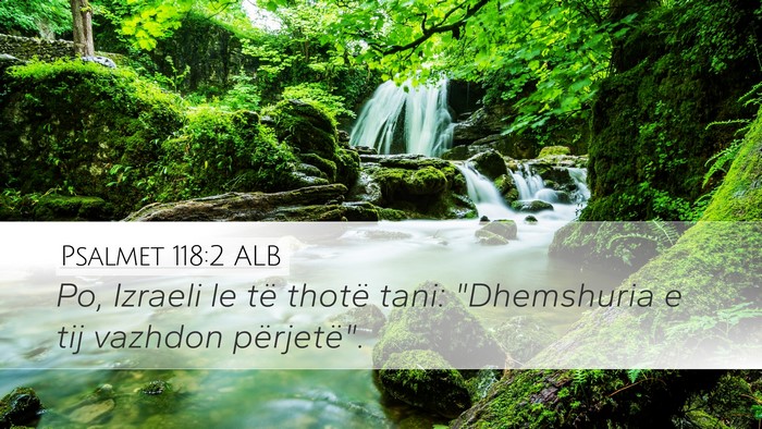 Psalmet 118:2 ALB Bible Verse Image