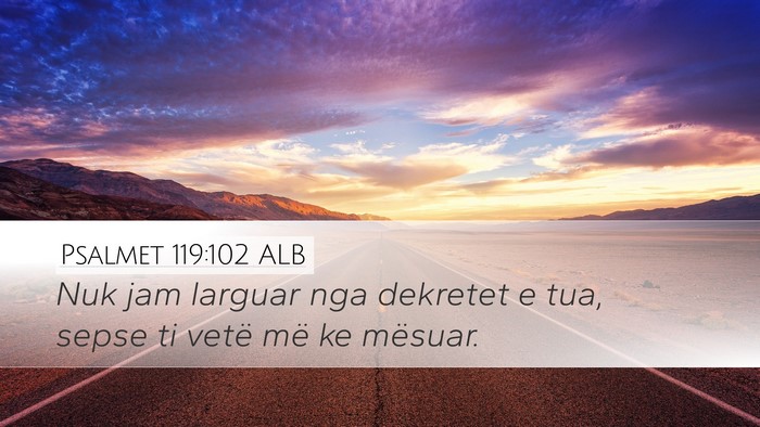 Psalmet 119:102 ALB Bible Verse Image