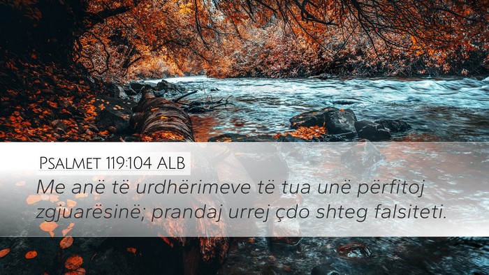 Psalmet 119:104 ALB Bible Verse Image