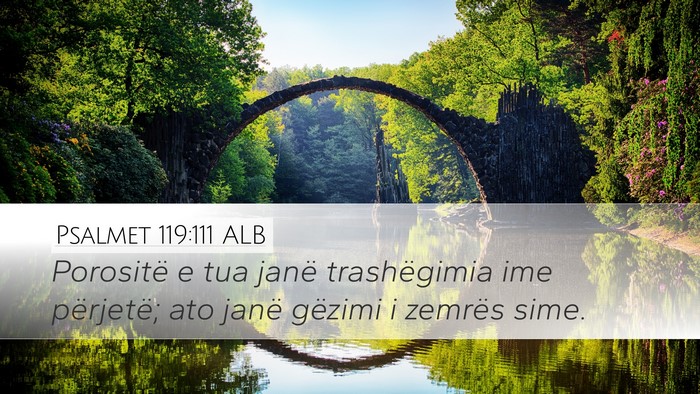 Psalmet 119:111 ALB Bible Verse Image