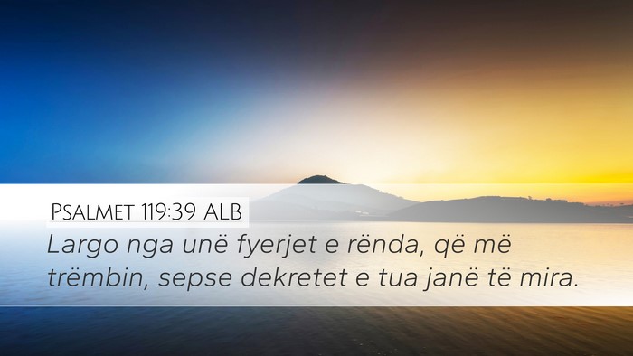 Psalmet 119:39 ALB Bible Verse Image