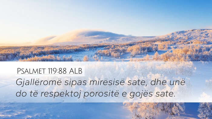 Psalmet 119:88 ALB Bible Verse Image
