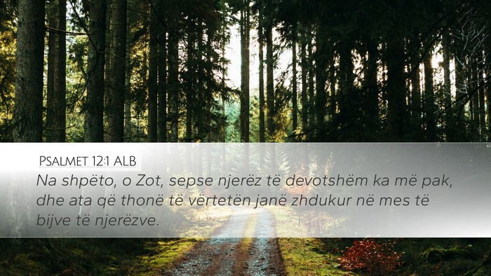 Psalmet 12:1 ALB Bible Verse Image
