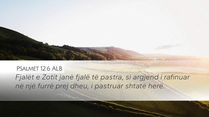 Psalmet 12:6 ALB Bible Verse Image