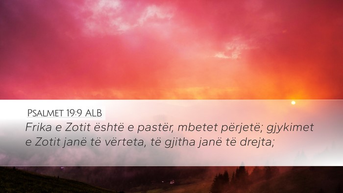 Psalmet 19:9 ALB Bible Verse Image