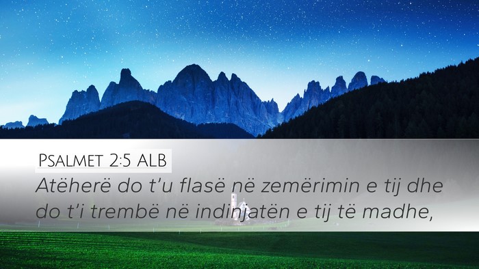 Psalmet 2:5 ALB Bible Verse Image
