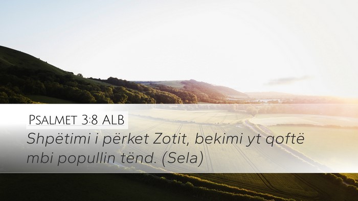 Psalmet 3:8 ALB Bible Verse Image