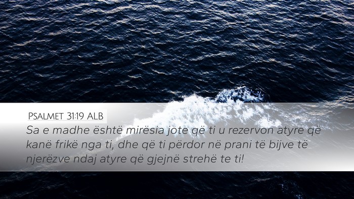 Psalmet 31:19 ALB Bible Verse Image