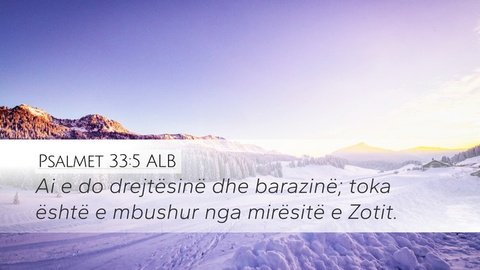 Psalmet 33:5 ALB Bible Verse Image