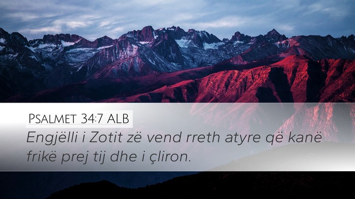 Psalmet 34:7 ALB Bible Verse Image