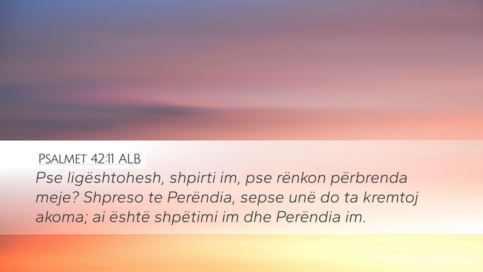 Psalmet 42:11 ALB Bible Verse Image