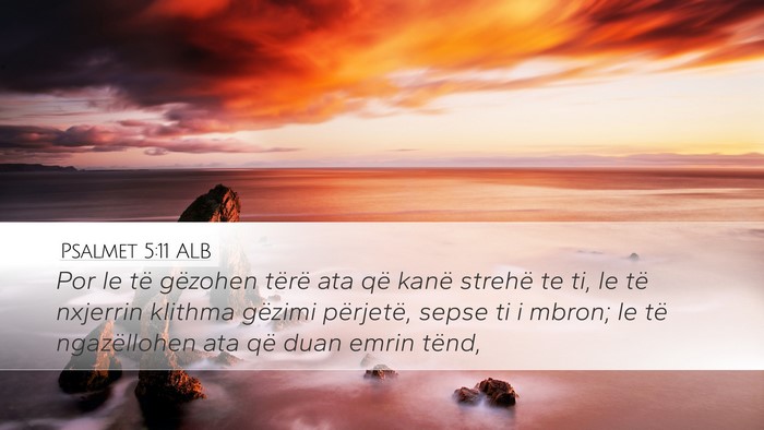 Psalmet 5:11 ALB Bible Verse Image