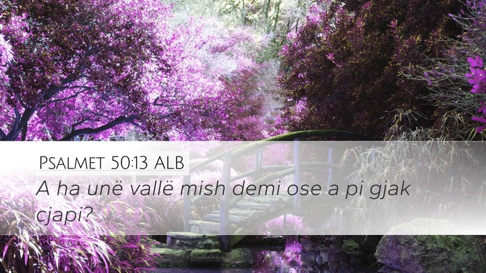 Psalmet 50:13 ALB Bible Verse Image