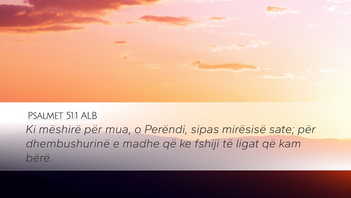 Psalmet 51:1 ALB Bible Verse Image