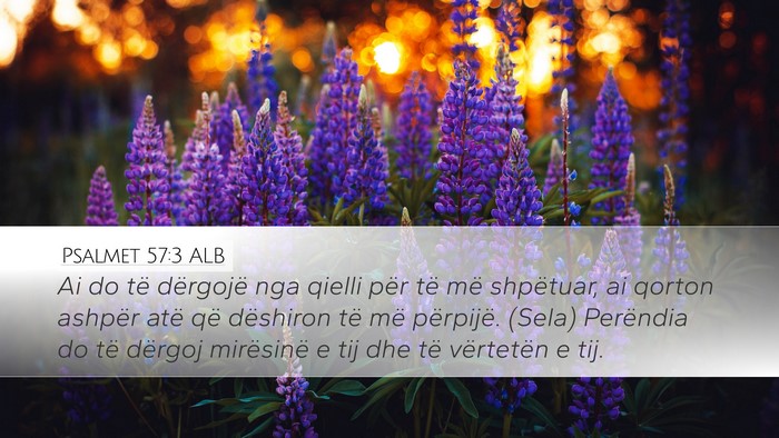 Psalmet 57:3 ALB Bible Verse Image