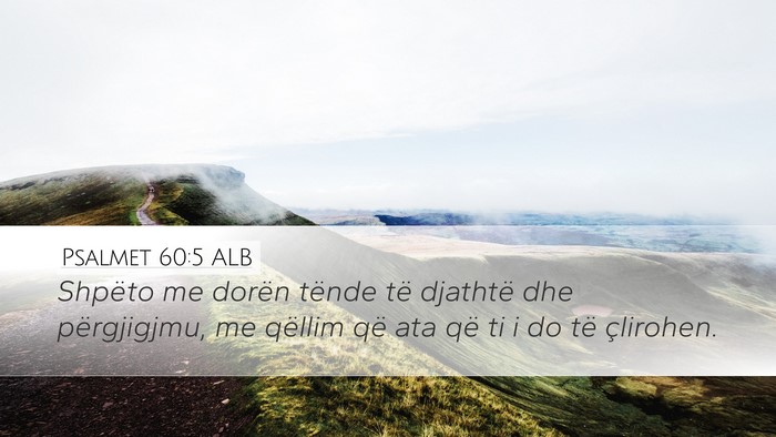 Psalmet 60:5 ALB Bible Verse Image