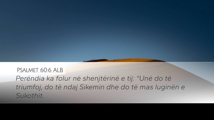 Psalmet 60:6 ALB Bible Verse Image