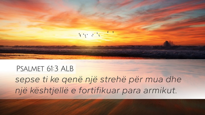 Psalmet 61:3 ALB Bible Verse Image