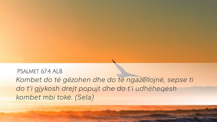 Psalmet 67:4 ALB Bible Verse Image