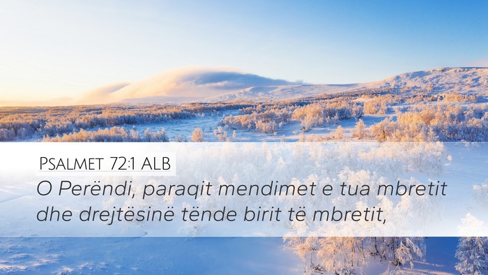 Psalmet 72:1 ALB Bible Verse Image