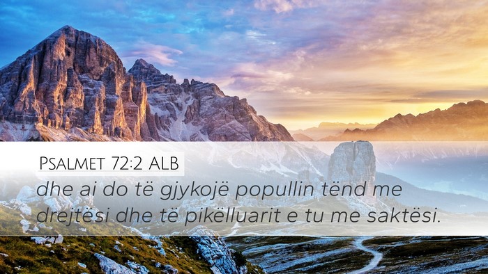 Psalmet 72:2 ALB Bible Verse Image