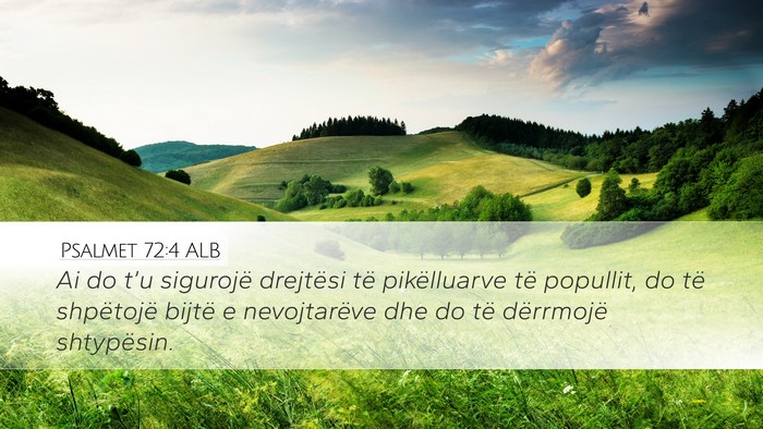 Psalmet 72:4 ALB Bible Verse Image