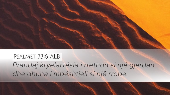 Psalmet 73:6 ALB Bible Verse Image